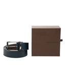 louis vuitton navy belt interior details