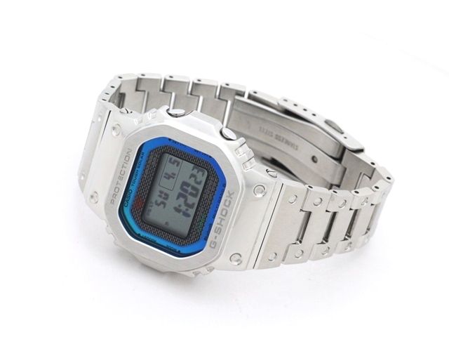 casio gmw-b5000pc-1jf grey watch rear view