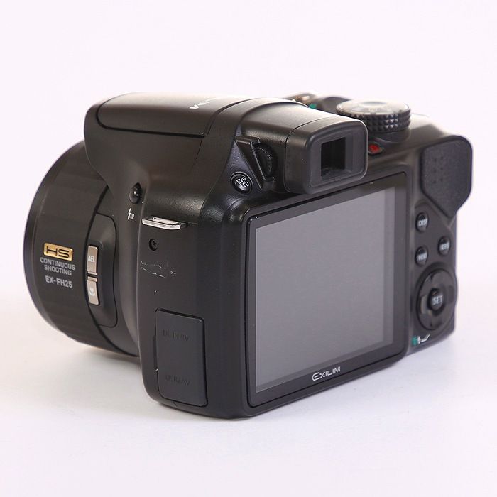 casio ex-fh25bk compact digital camera rear view