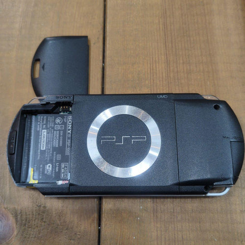 sony psp-1000 handheld console rear view