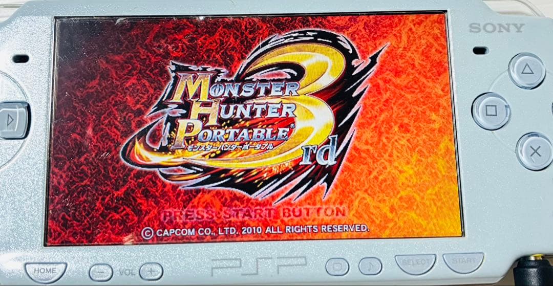 sony psp-2000 handheld console rear view
