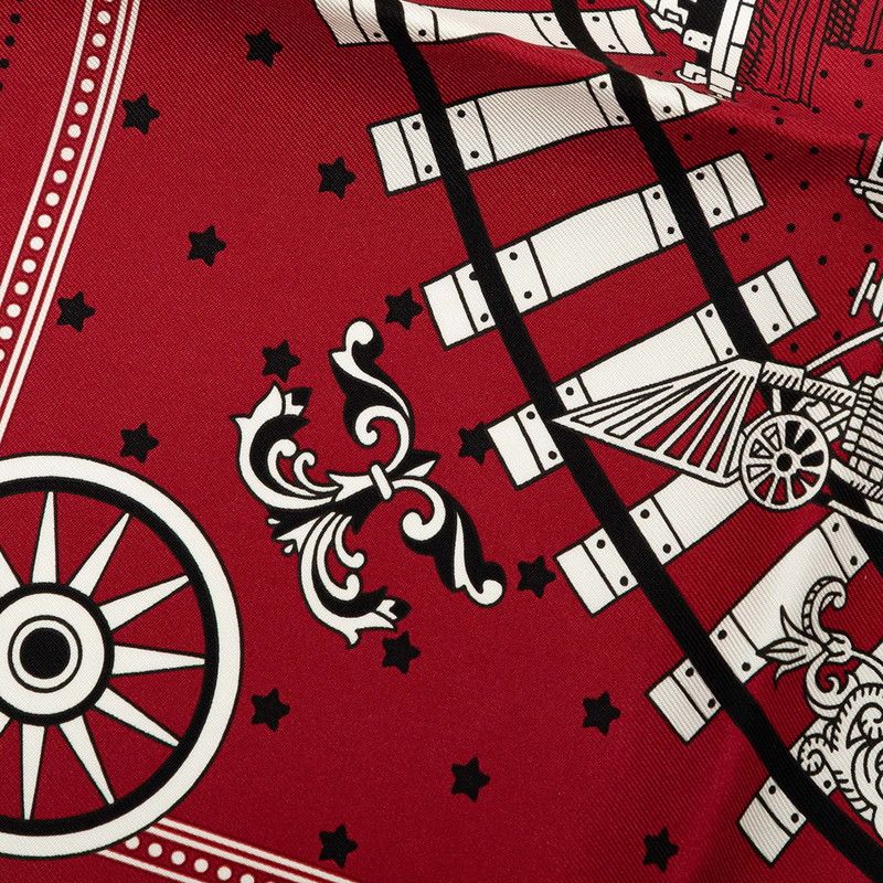 hermes scarf side view