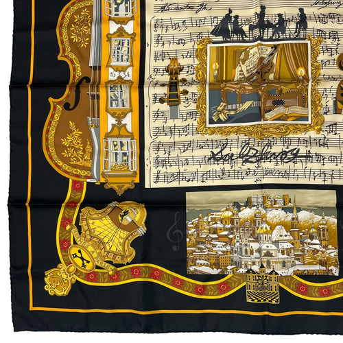 hermes scarf side view