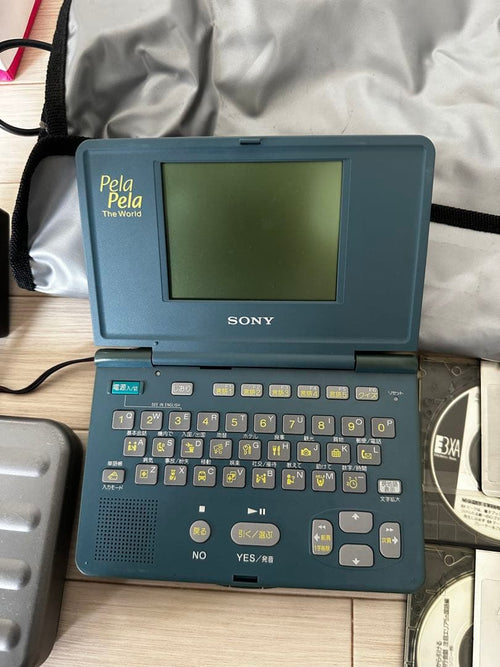 sony dd-216 electronic organizer rear view