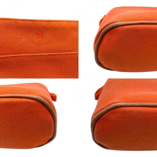 hermes orange pouch / clutch markings and labels