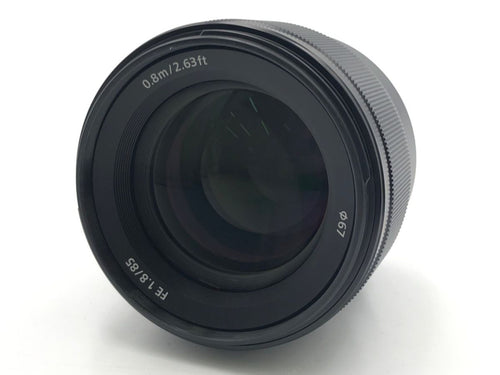 sony sel85f18 lens rear view