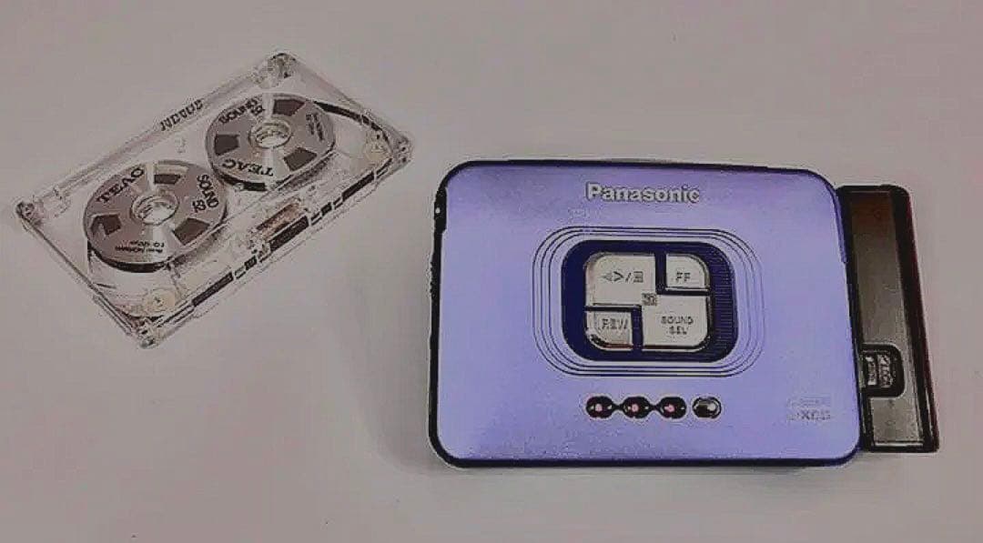 panasonic rq-sx50 cassette player rear view