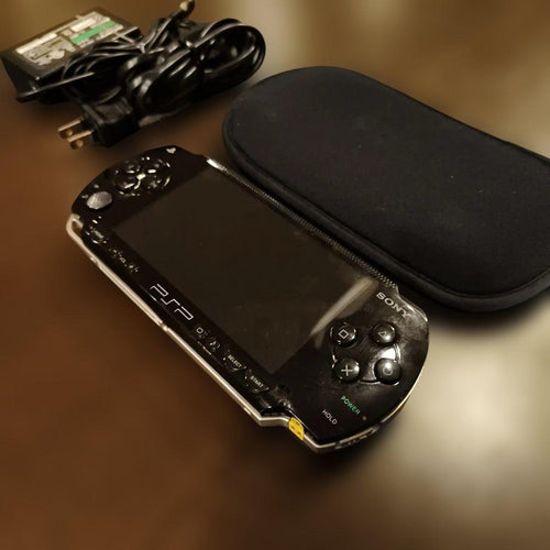sony psp-1000 handheld console markings and labels