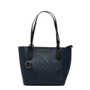 navy tote bag
