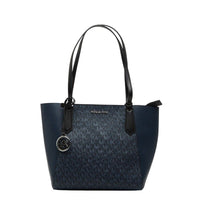Leather Tote Bag – Navy