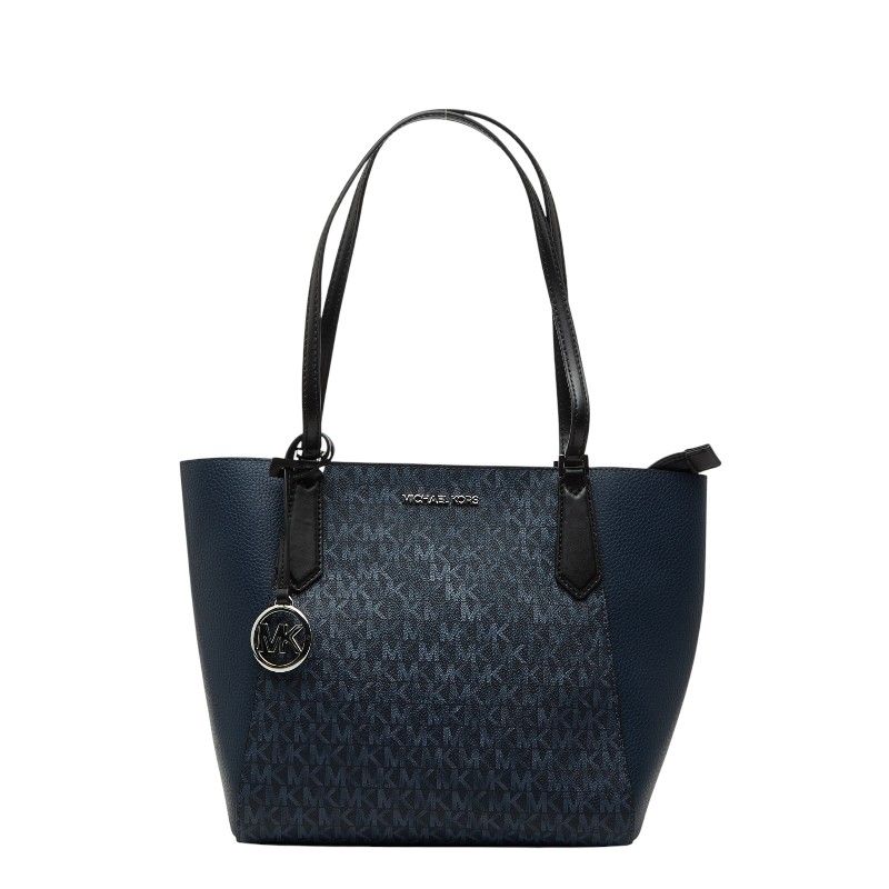 navy tote bag