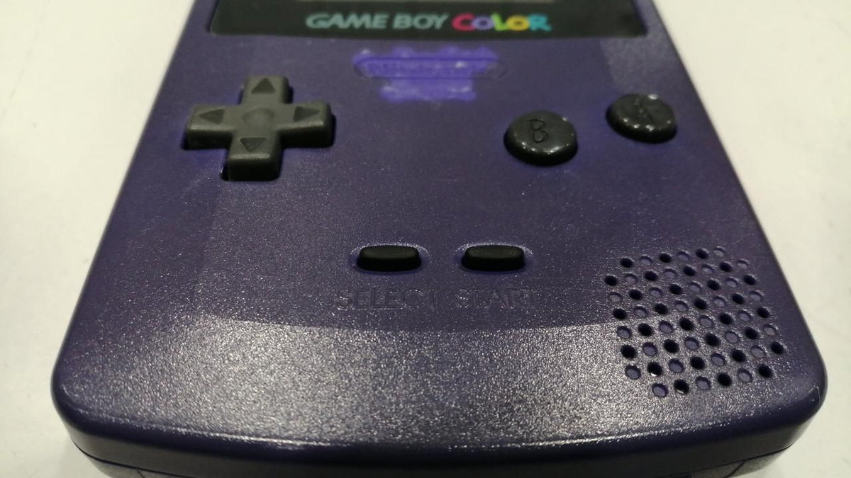nintendo cgb-001 handheld console front view