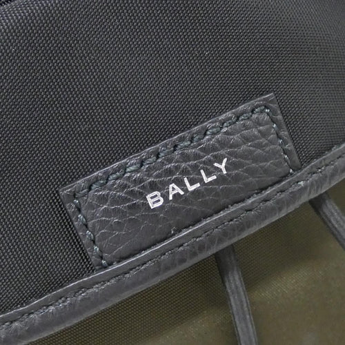 bally black / khaki shoulder bag side view