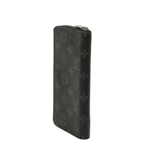 louis vuitton m62295 grey wallet front view