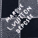 louis vuitton m90776 navy scarf side view