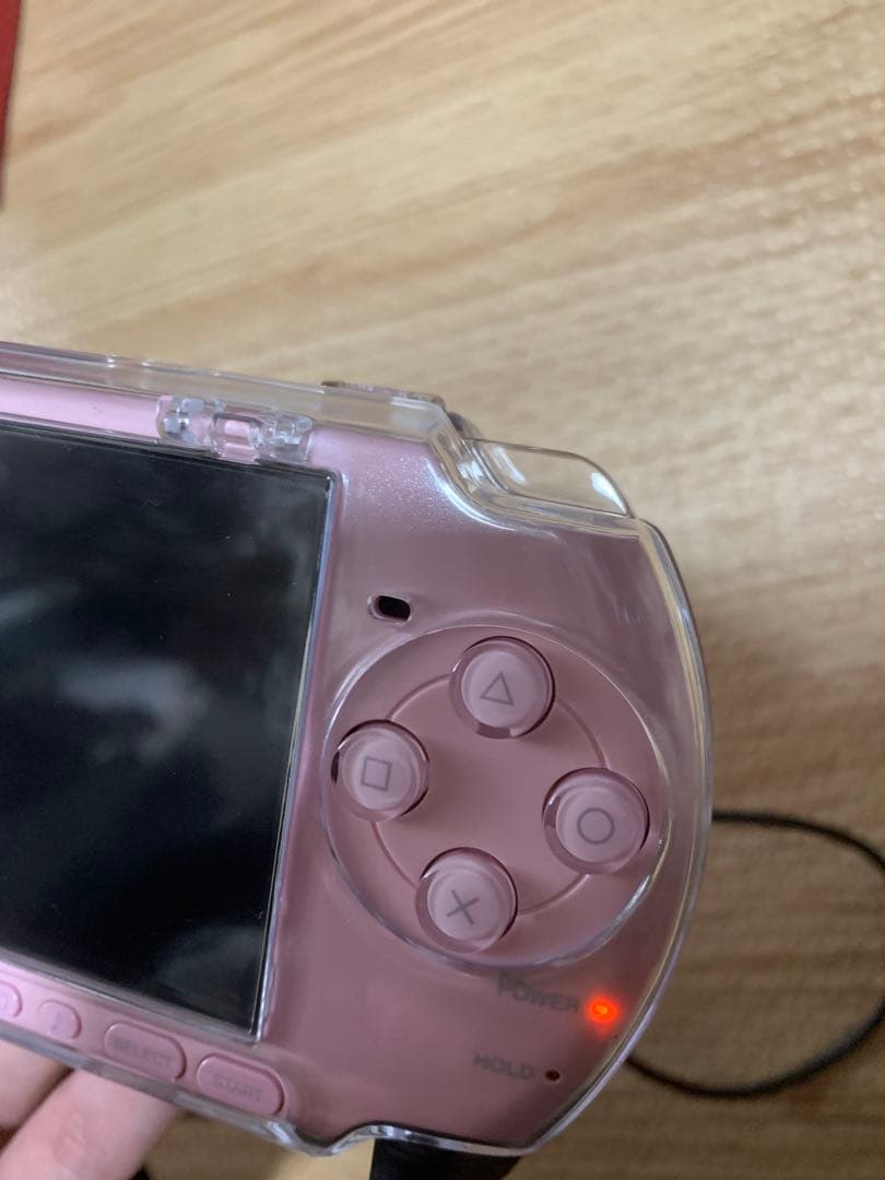 sony psp-3000 pink handheld console markings and labels