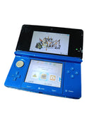nintendo ctr-001 blue handheld console rear view
