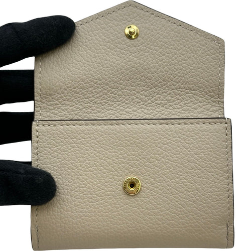 louis vuitton m69340 grey wallet interior details