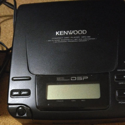kenwood dpc-92 portable cd player front view