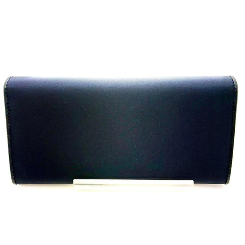 prada 1mh132 navy wallet front view