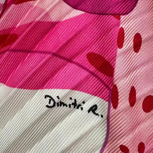 hermes pink scarf condition details