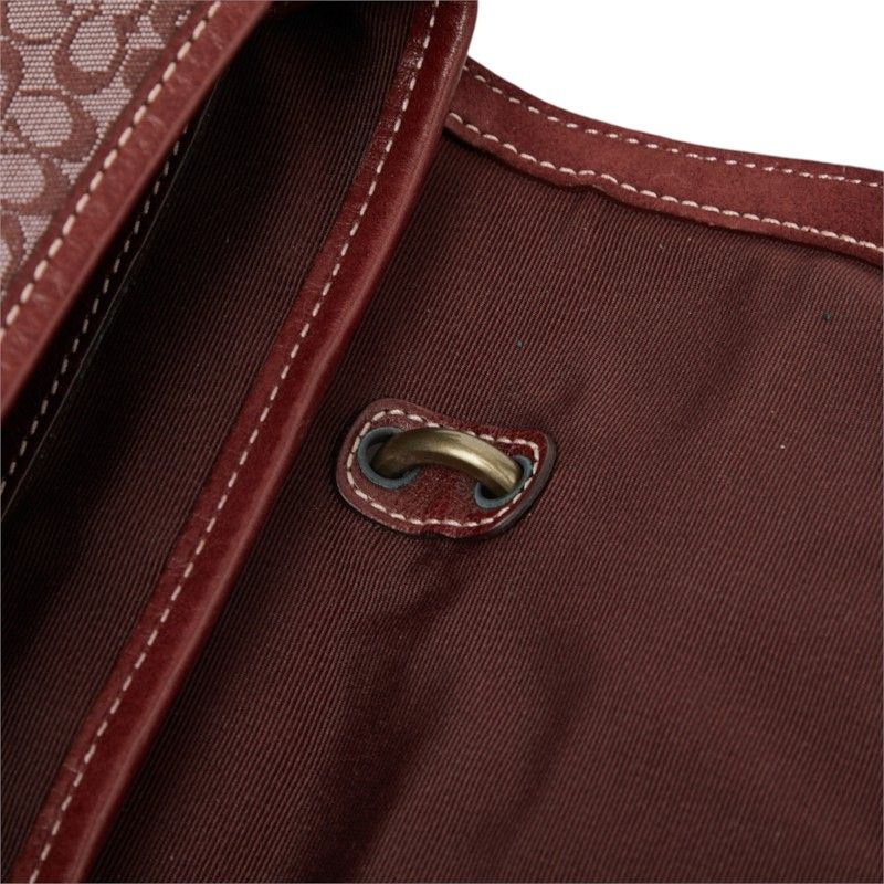 coach pink handbag functional details
