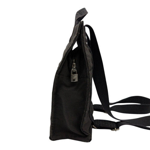 hermes grey backpack front view