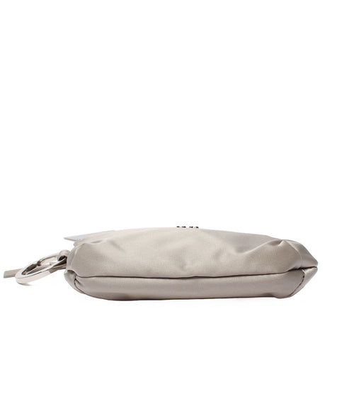 russet grey pouch / clutch side view