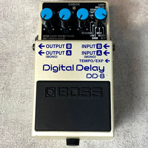 boss dd-8 guitar effector front view