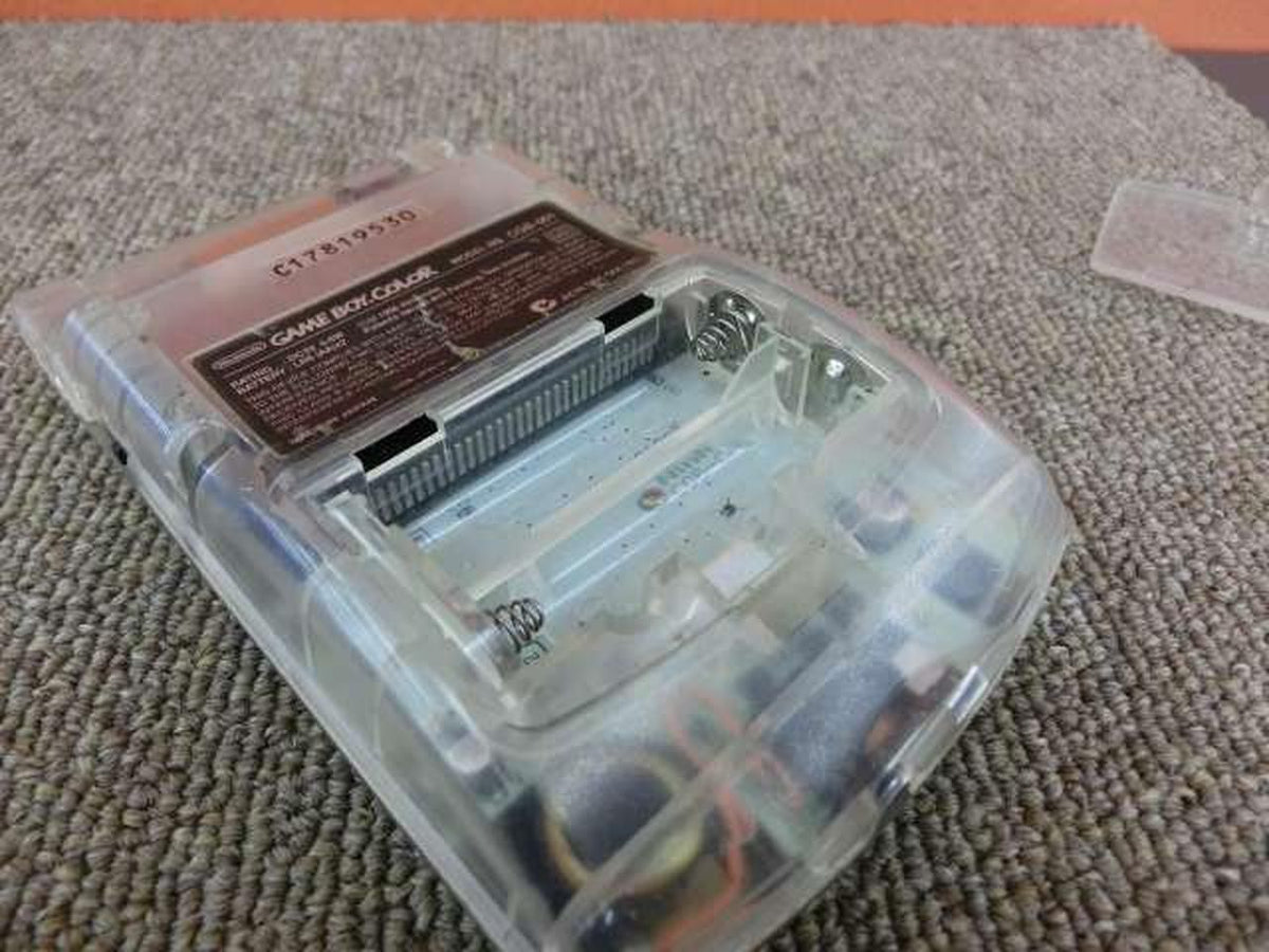 nintendo cgb-001 handheld console rear view