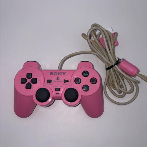 sony scph-77000 pink video game console markings and labels