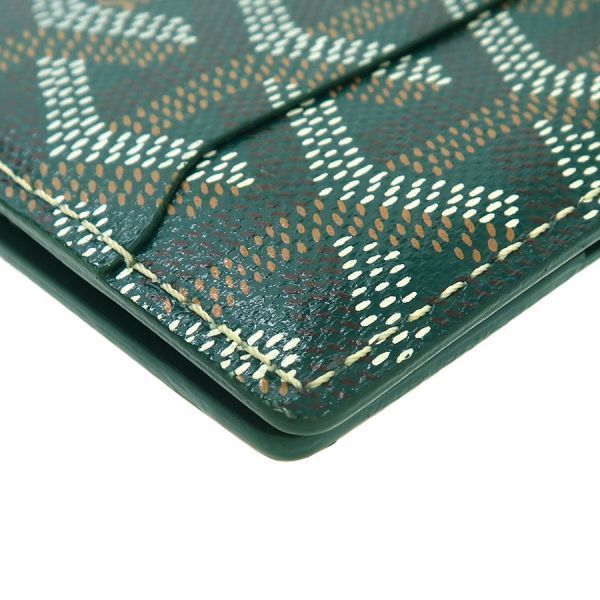 goyard card holder interior details