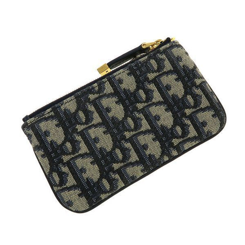 christian dior coin purse front view