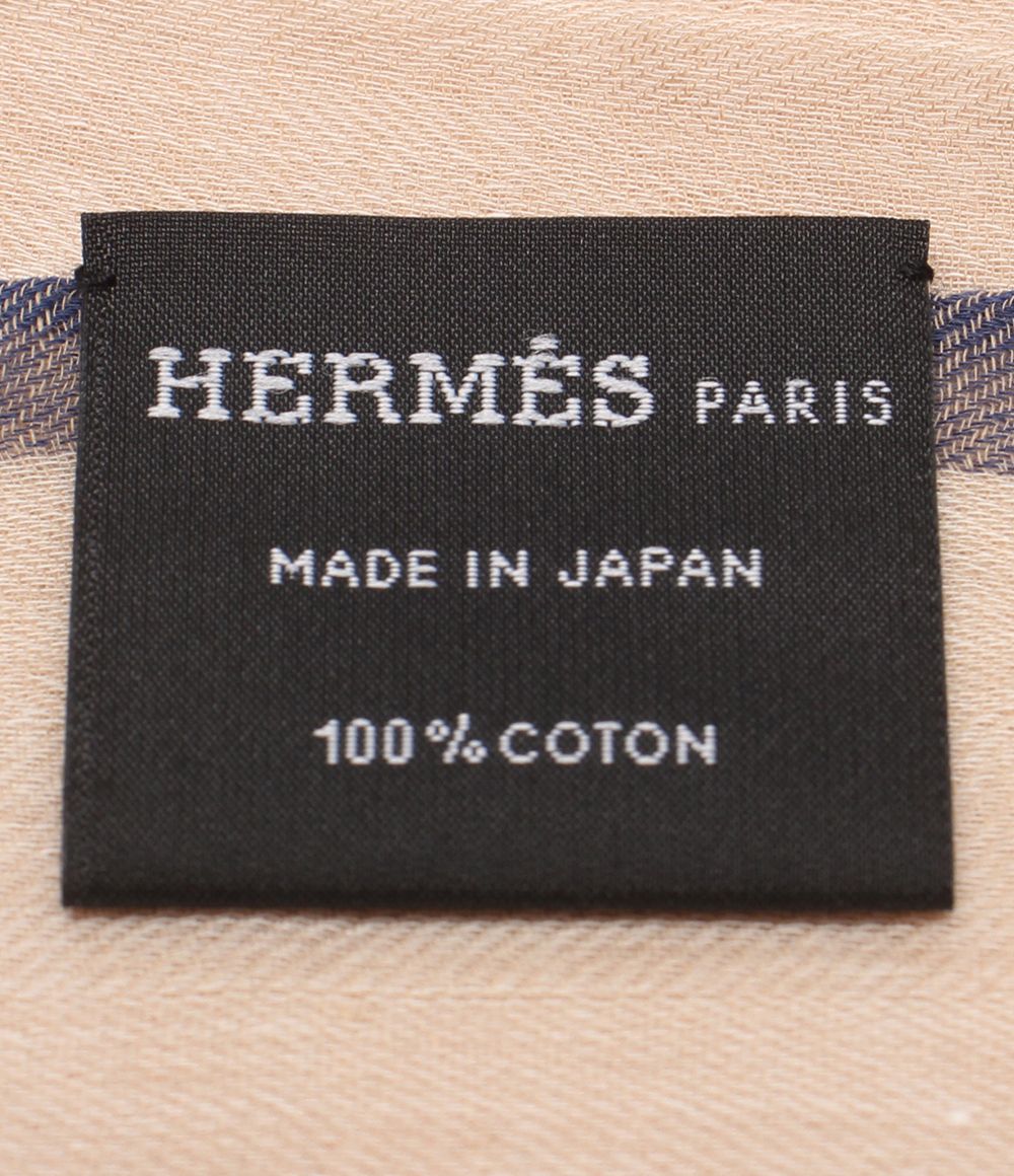 hermes beige scarf rear view