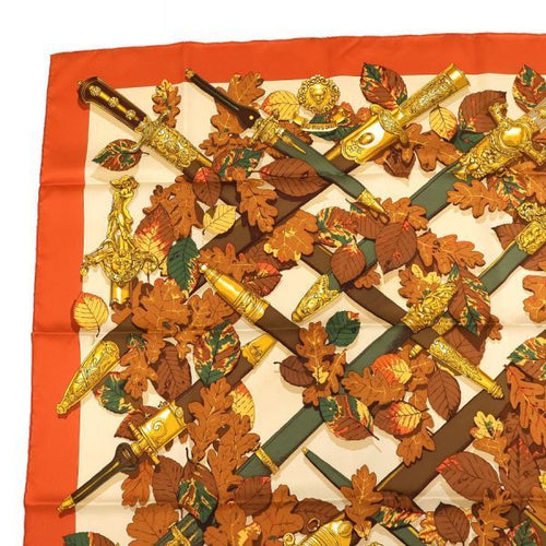 hermes scarf interior details