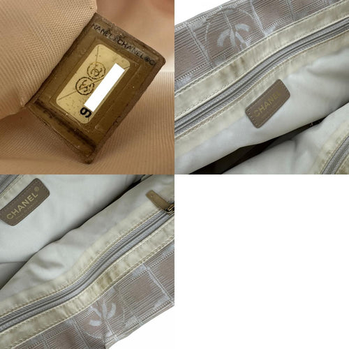 chanel a20457 beige tote bag markings and labels
