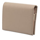 prada grey wallet front view