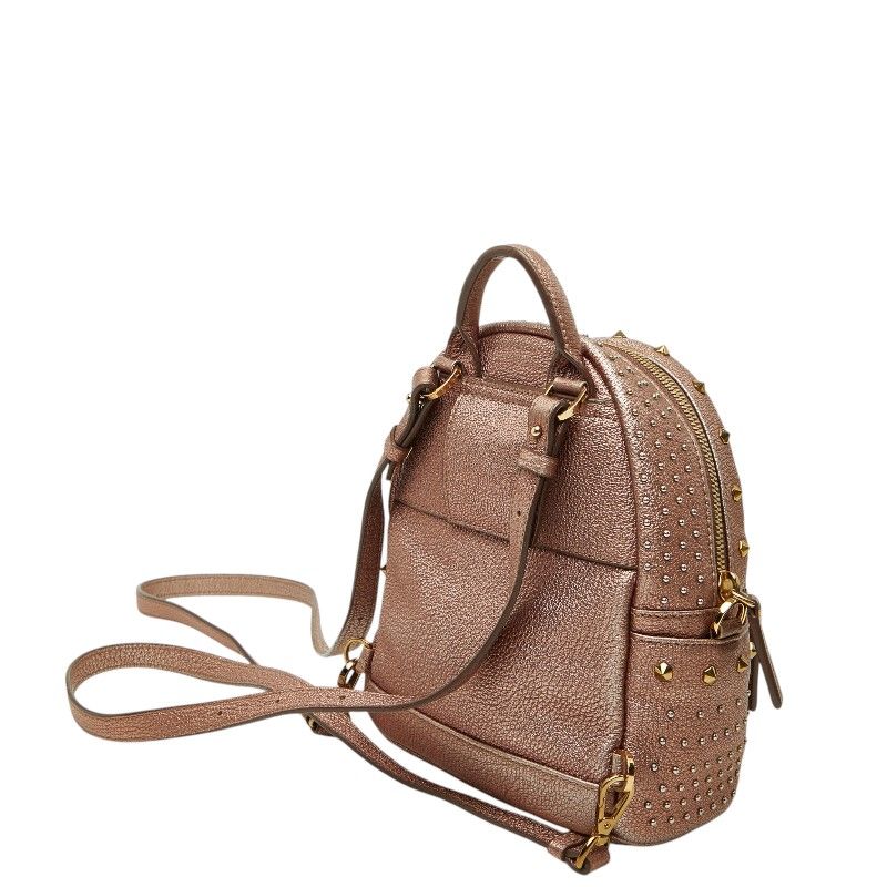Leather Backpack – Pink