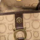 salvatore ferragamo fh-216844 beige shoulder bag side view