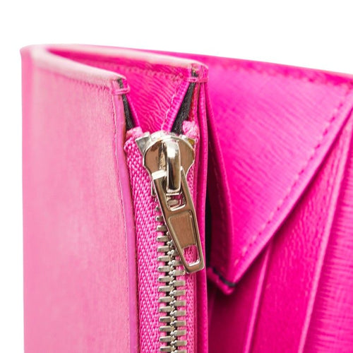 balenciaga pink wallet functional details