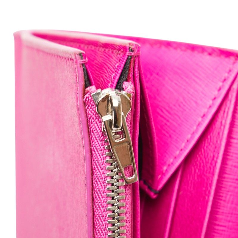 balenciaga pink wallet functional details