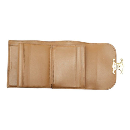 celine wallet interior details
