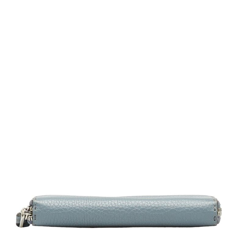 fendi 8m0374 grey wallet side view