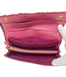 miu miu pink wallet rear view