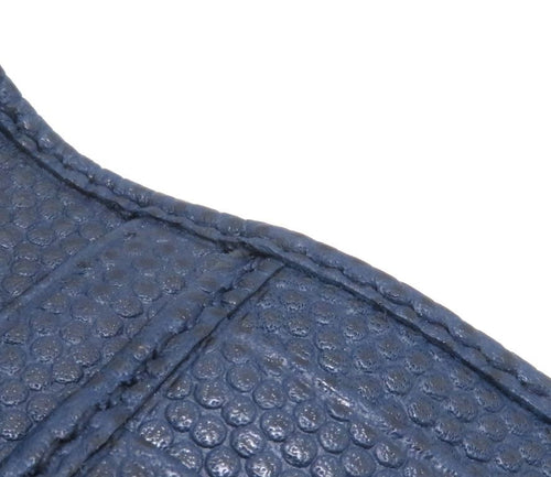 salvatore ferragamo navy wallet interior details