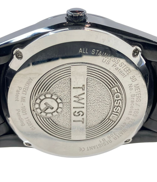 fossil watch side view