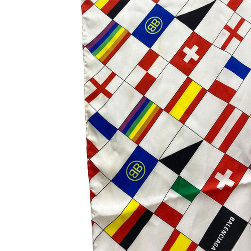 balenciaga scarf front view
