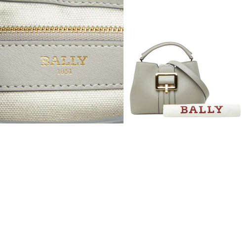 bally grey handbag markings and labels