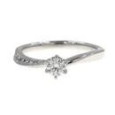 royal asscher d0.18ct ring