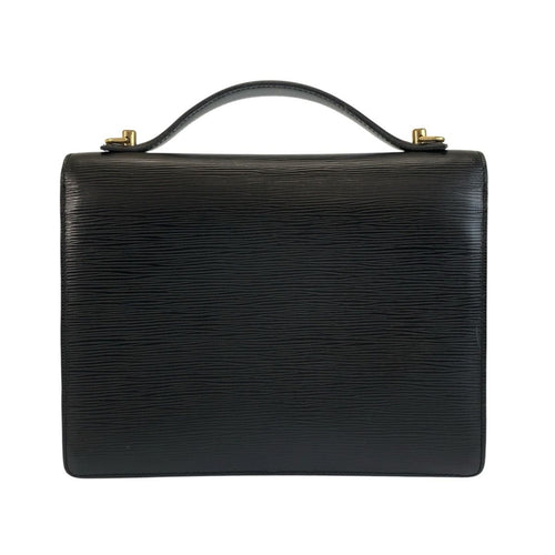 louis vuitton m52122 black briefcase front view